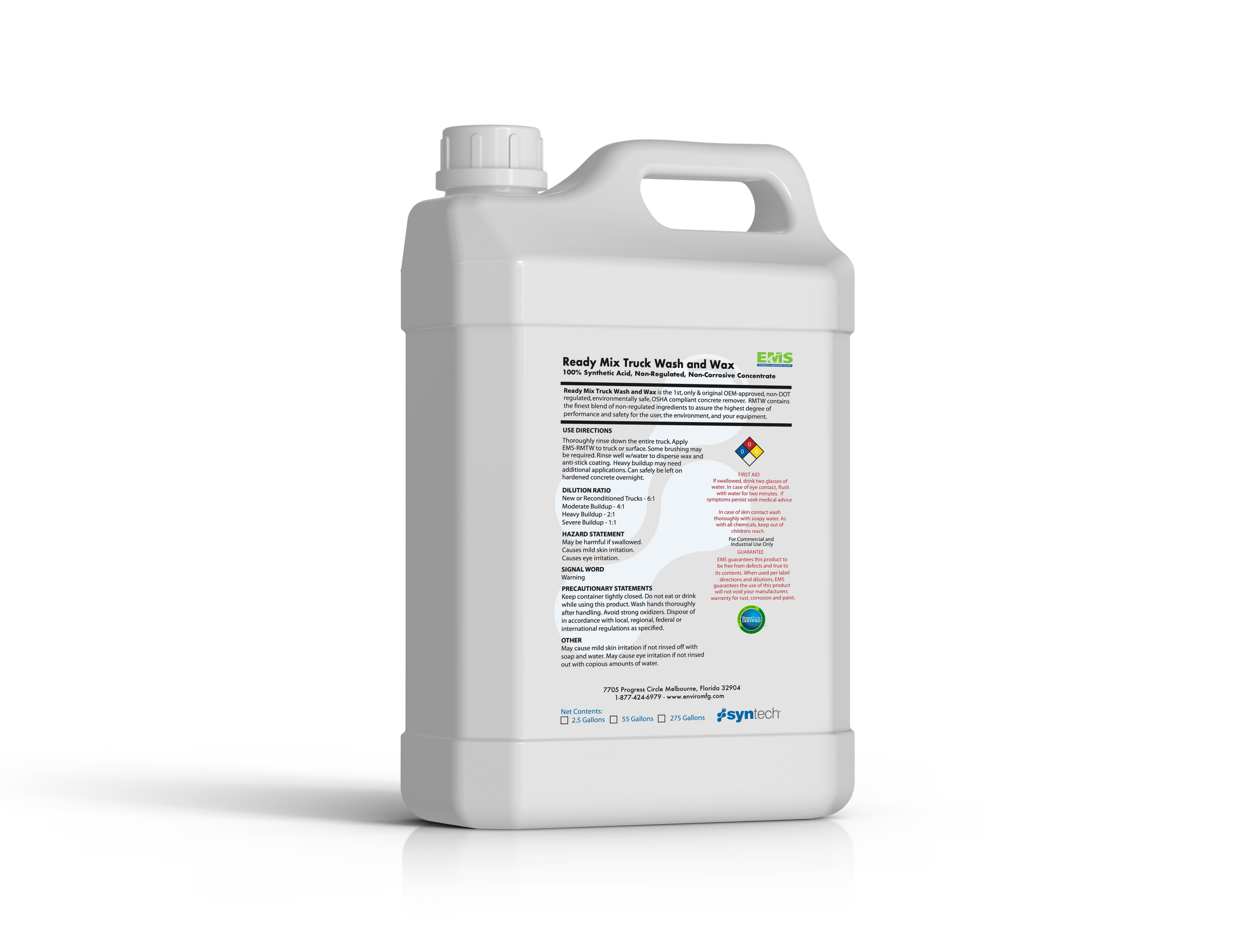 Ready Mix Truck Wash & Wax Concentrate